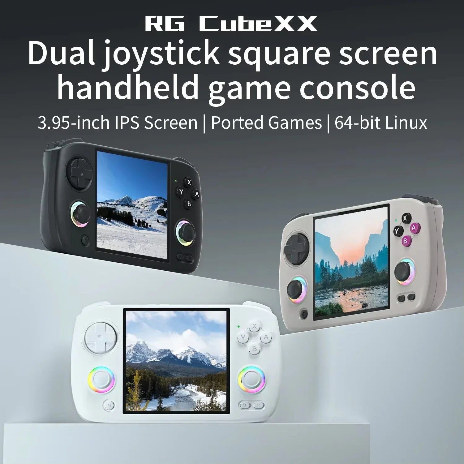 ANBERNIC RG Cube XX Handheld Game Console 3.95 Inch HDMI TV Connect WiFi Pairing Birthday Gift