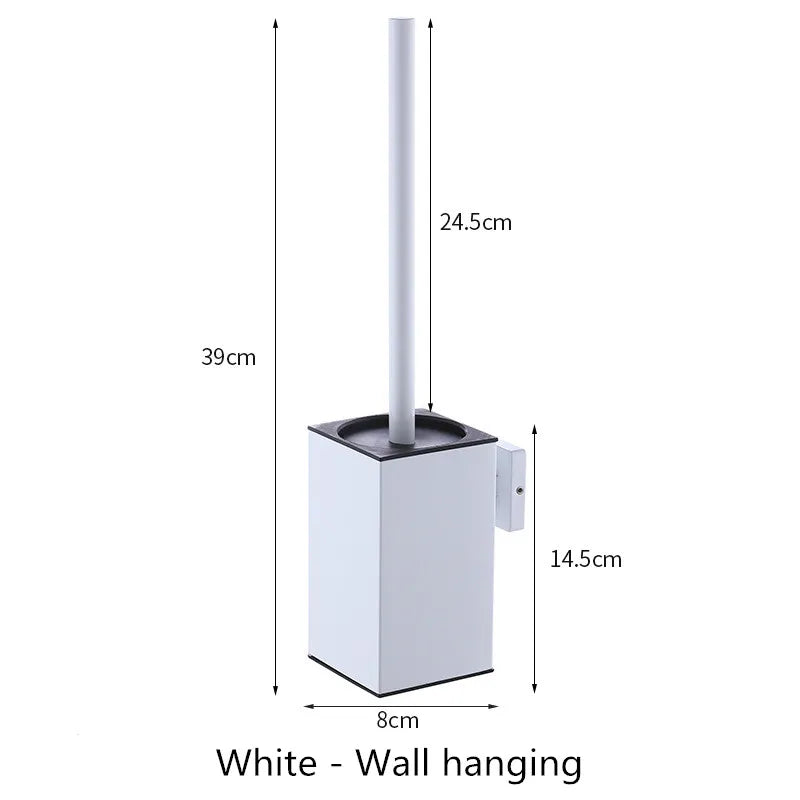 Toilet Brush Holder Wall Mounted Bathroom Cleaning Brush Toilet Brushes For Cleaning Storage Space Stainless steel Black gold
