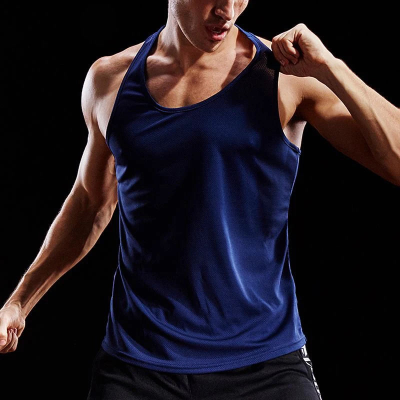 Men Running Vest Summer Gym Fitness Male Sleeveless Shirt Workout Training Singlets Football Tanktop Clothing Sport Tank Top Men