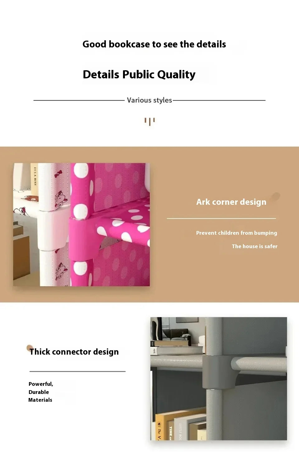 Simple Bookshelf Easy Assembly Bookcase Square Storage Shelf Multi-Layer Book Closet Living Room And Study Bedroom Storage Shelf