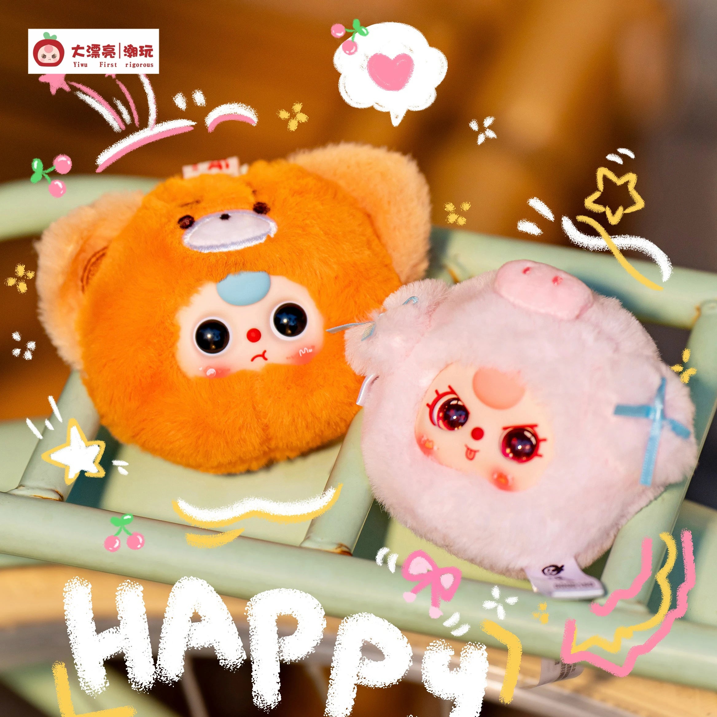 New Genuine Baby Three Mini Animals Trendy Blind Box Toys  Ornaments  Keychains  Cute Dolls Anime Merchandise Birthday Gifts