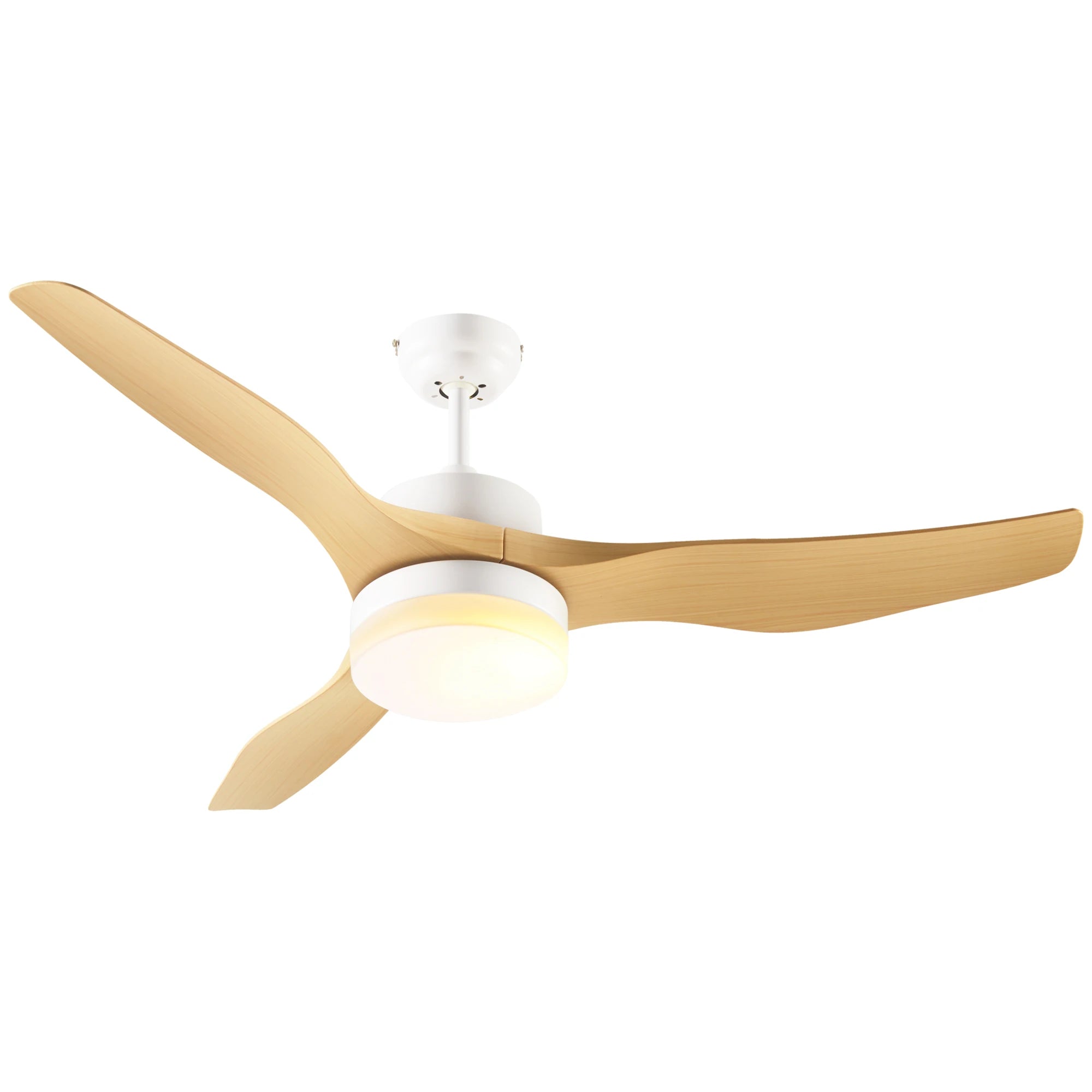 HOMCOM ceiling fan 20,5W Ø 132 cm with remote control LED light and 3 blades