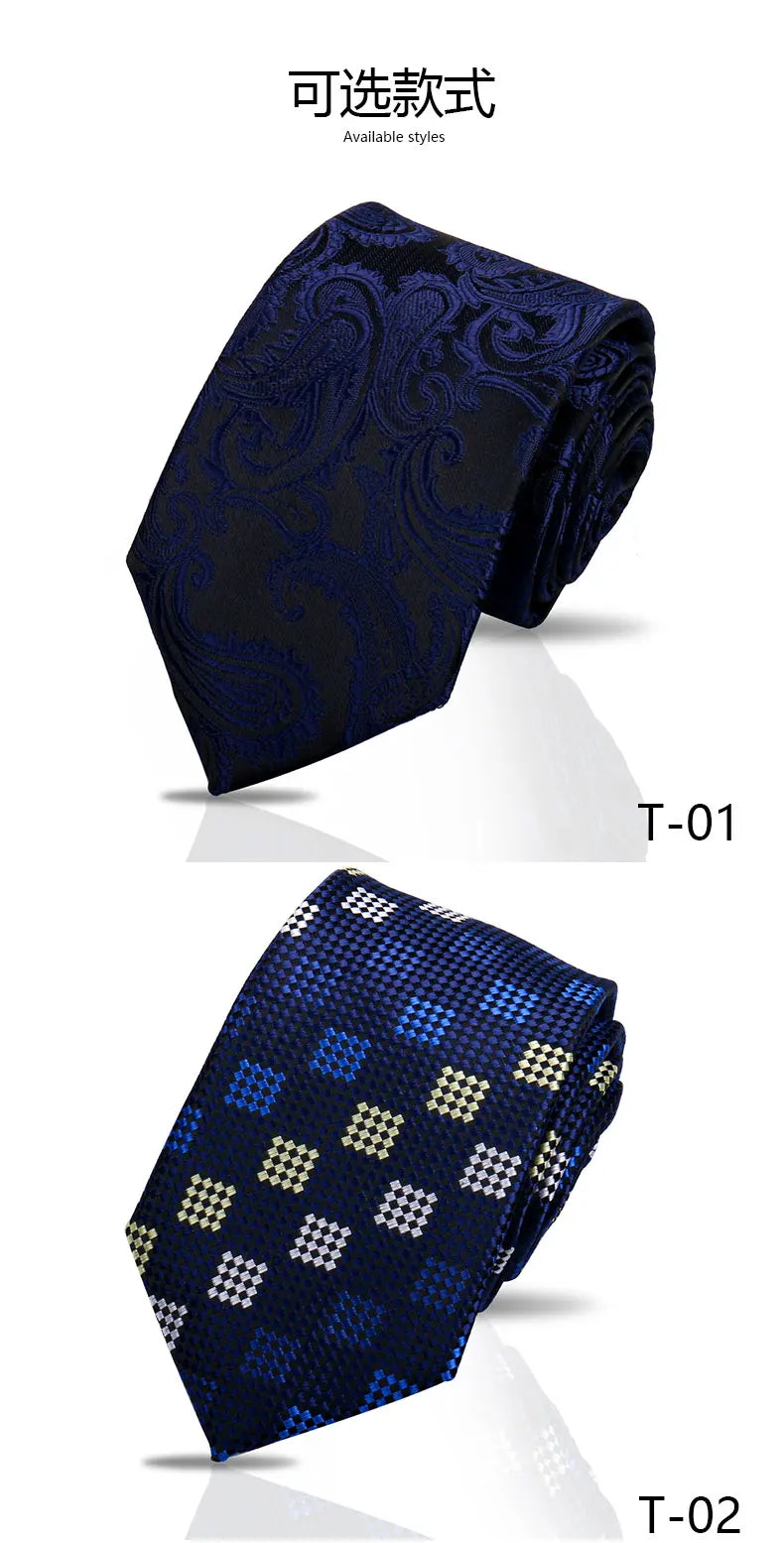Man Tie Brand New Fashion Paisley Black Necktie Orange Dark Blue Gravata For Men Slim Paisley Floral Fit Wedding Workplace Neck