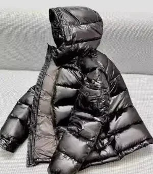 New Winter Men Shiny Puffer Jackets Hooded Casual White Duck Down Coats High Quality Male Outdoor Windproof Warm Jackets