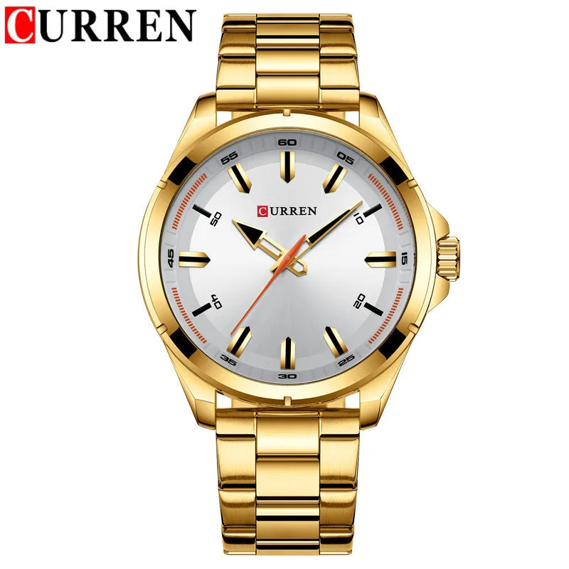 New CURREN Top Brand Luxury Mens Watches Male Clocks Date Sport Military Clock Leather Strap Quartz Business Men Watch Gift 8225