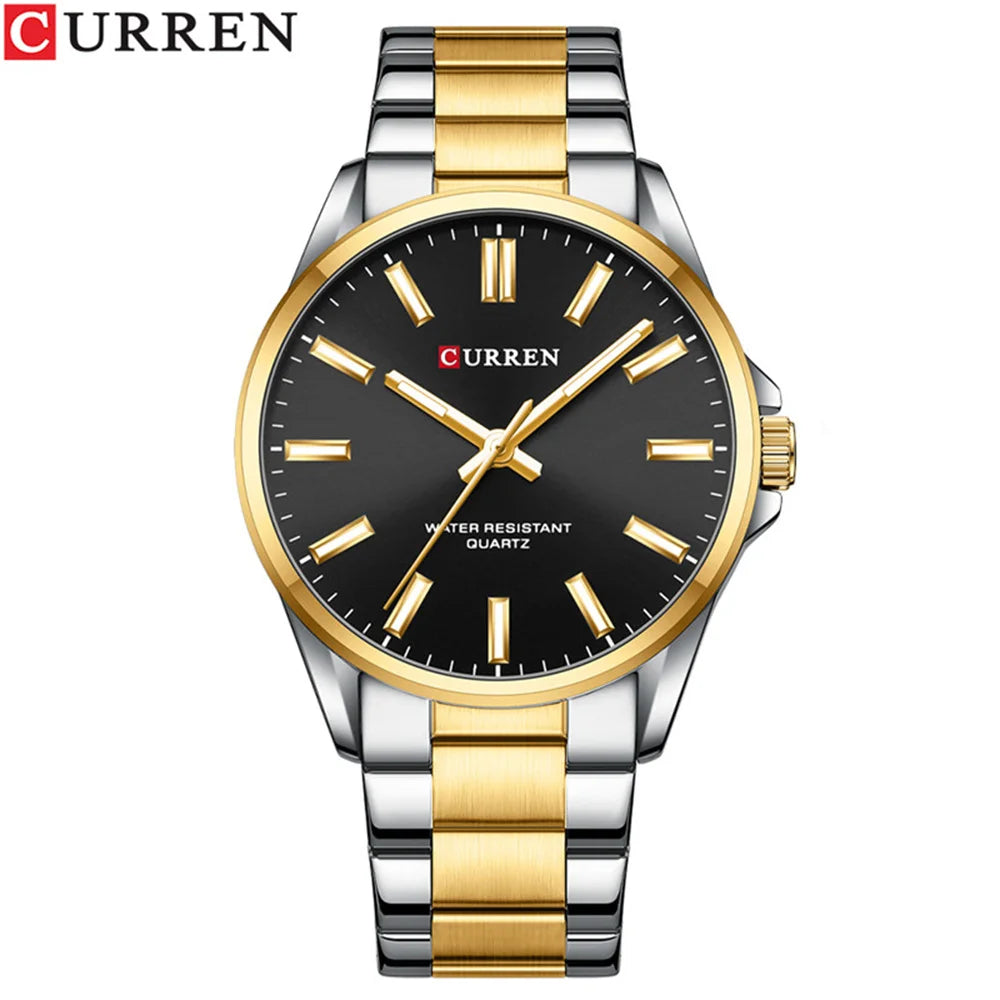 New CURREN Top Brand Luxury Mens Watches Male Clocks Date Sport Military Clock Leather Strap Quartz Business Men Watch Gift 8225