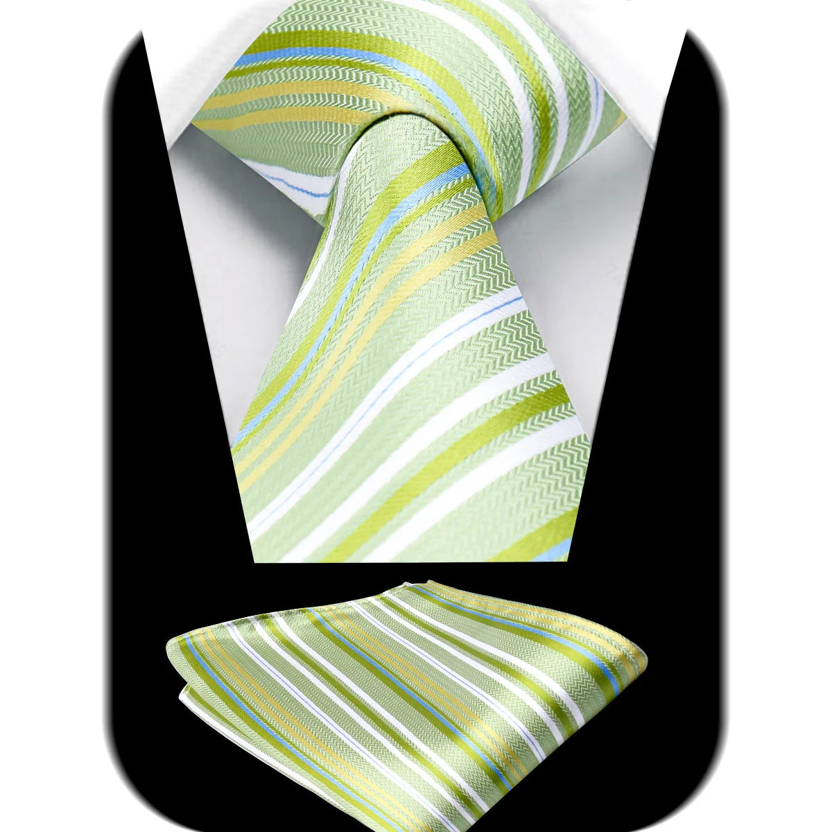 Tie Man Handky Suit Set Fashion Brand Business Neckwear Handkerchief Dotted Striped Design Wedding Accessories Wholesale Gravata