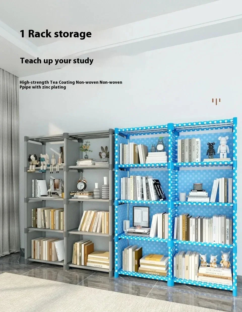 Simple Bookshelf Easy Assembly Bookcase Square Storage Shelf Multi-Layer Book Closet Living Room And Study Bedroom Storage Shelf